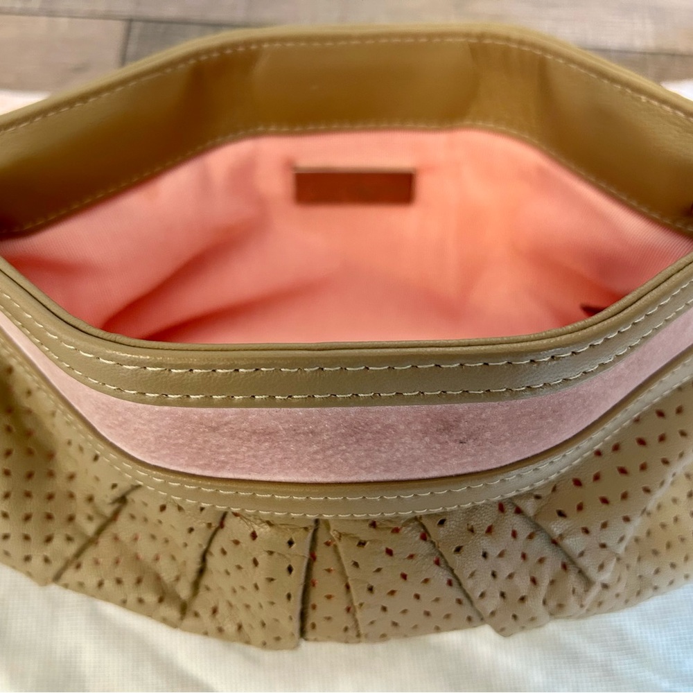 Lauren Merkin Tan and Pink Women's Bag